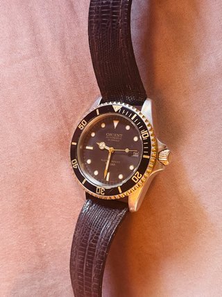 Reloj Orient Automático Negro/Dorado