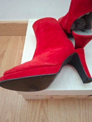 Botines sandalia Ceien rojos talla 36