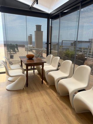 8 Sillas Panton Vitra Blancas