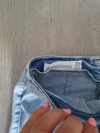 Falda vaquera larga Stradivarius