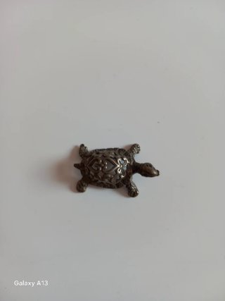 Tartarughina vintage argento decoro