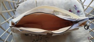 Bolso Y2K vintage crema