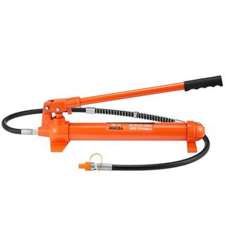 Kit Porta Poder de 10 Toneladas, Cilindro Hidráulico con Bomba, Gato de Coche con Manguera de Aceite de 4.6 ft/1.4 m, Herramienta de Reparación de Marco Doblado con Estuche de Almacenamiento para ...