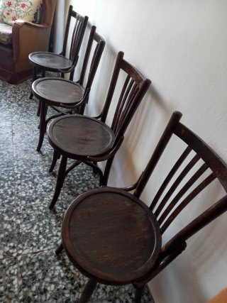 Sedie vintage in legno stile Thonet