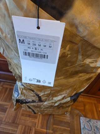 Vestido Zara Estampado Halter Talla M