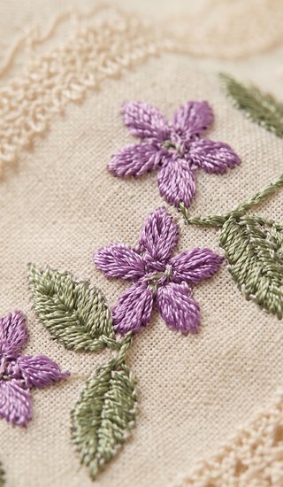 Enagua Regional Baturra Beige y Morado baturra