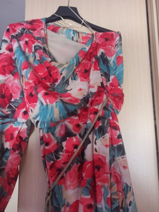 Vestido fiesta estampado floral