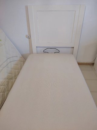 Canapé abatible tela y madera