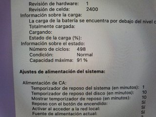 MacBook Pro 13'' M2 2022 Batteria 91%