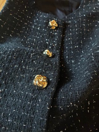Conjunto Zara Chaleco y Falda Estructura