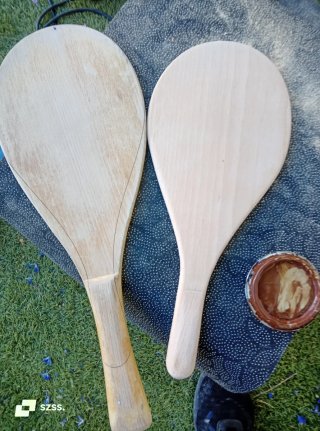Palas de madera maciza para playa