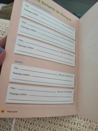 Libro club parachute 2 Mon carnet de bord