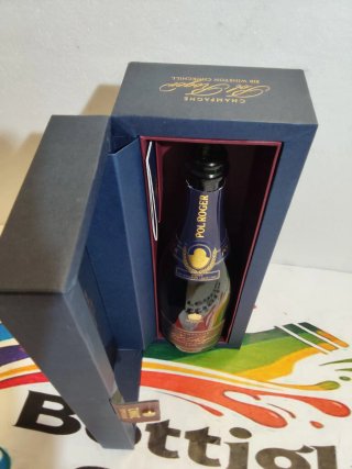 Bottiglia vuota Champagne Pol Roger Winston C.