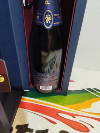Bottiglia vuota Champagne Pol Roger Winston C.