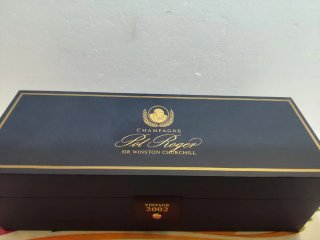 Bottiglia vuota Champagne Pol Roger Winston C.