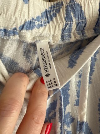 Pantalón de lino estampado