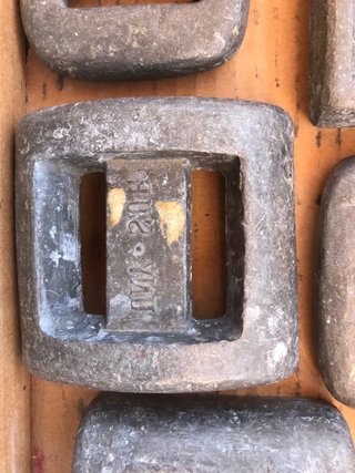 Lote de 9 pesas Plomo Submarinismo