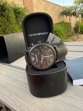 Reloj Emporio Armani Luigi Negro Cronógrafo