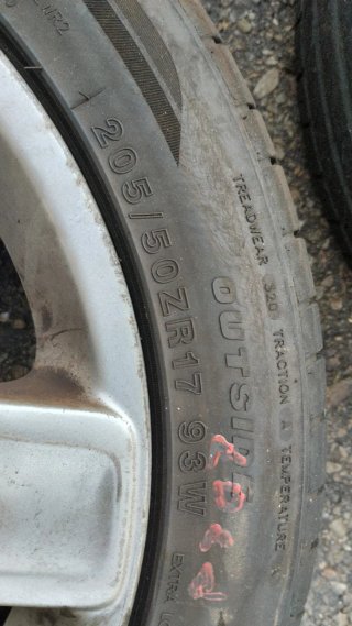 Llantas 17 Peugeot 307 con Neumáticos 205 50 17