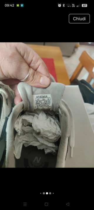 New Balance Beige/Grigio Scarpe