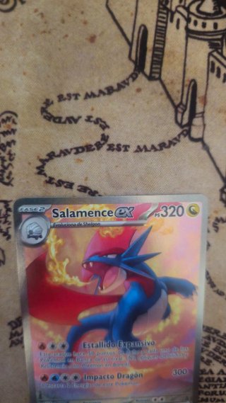 Carta Pokémon Salamance EX 187 Juntos de Aventuras