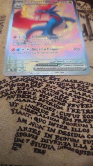 Carta Pokémon Salamance EX 187 Juntos de Aventuras