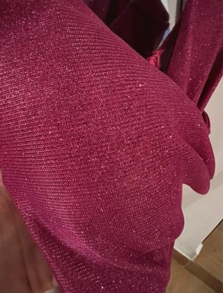 Vestido brillo fucsia