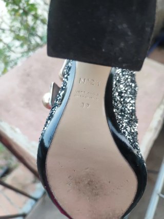 Tacones Plataforma Brillantes Talla 39