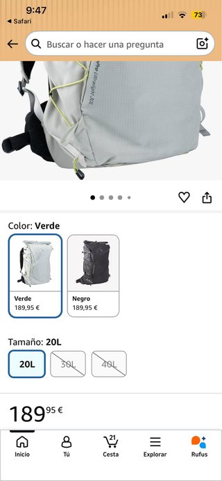 Mochila PGYTECH OnePro Ultralight 20L
