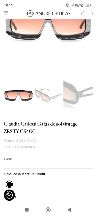 Gafas Claudia Carlotti Mujer Vintage