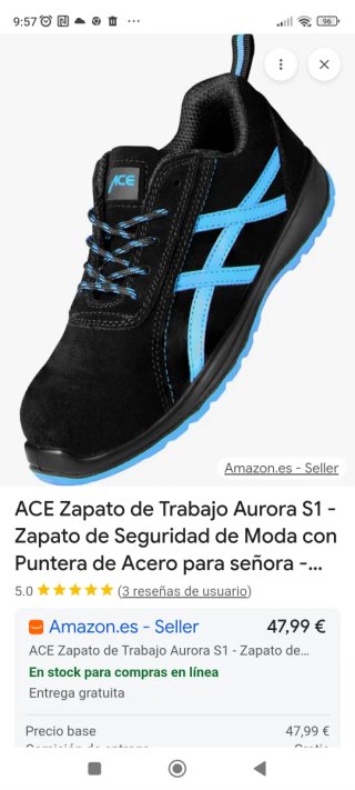 Zapatos de trabajo ACE Aurora S1 Mujer