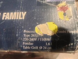 Princess Fondue, Plancha y Calentador