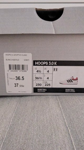 Zapatillas Adidas Blancas y Rojas