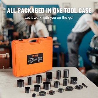 Kit de Prensa de Articulación de Bola, 21 piezas, Kit de Herramientas, Herramientas para Quitar e Instalar Articulaciones de Bola C-prensa, para la Mayoría de los Coches 2WD y 4WD, Kit de Reparaci...