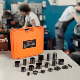 Kit de Prensa de Articulación de Bola, 21 piezas, Kit de Herramientas, Herramientas para Quitar e Instalar Articulaciones de Bola C-prensa, para la Mayoría de los Coches 2WD y 4WD, Kit de Reparaci...