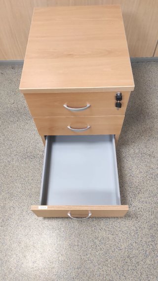 Cajonera de oficina madera y metal