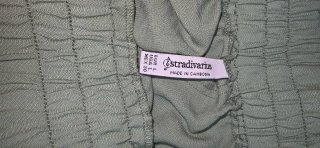 Pantalón culotte verde Stradivarius