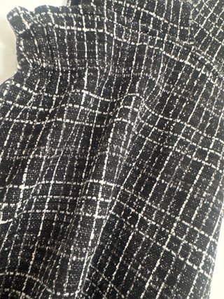 Vestido Peto Cuadros Negro Talla XS