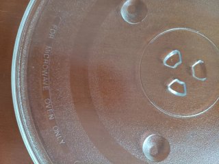 Plato de cristal para microondas