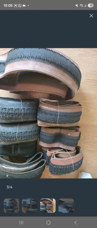 Neumáticos Schwalbe Gravel y Continental Carretera