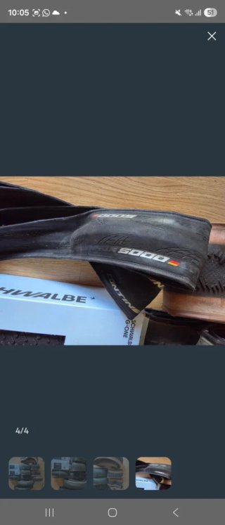 Neumáticos Schwalbe Gravel y Continental Carretera