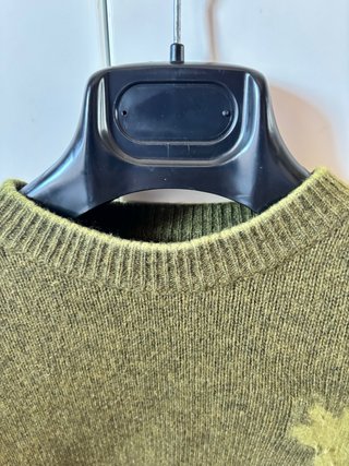 Maglione donna misto angora verde