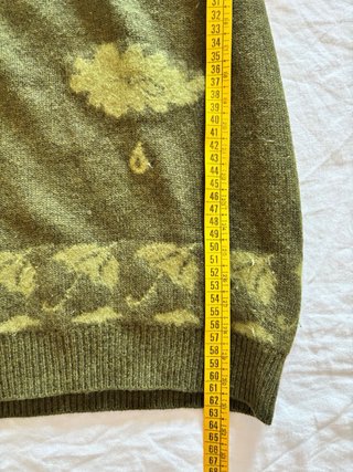 Maglione donna misto angora verde