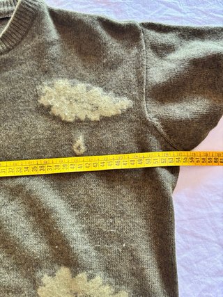 Maglione donna misto angora verde