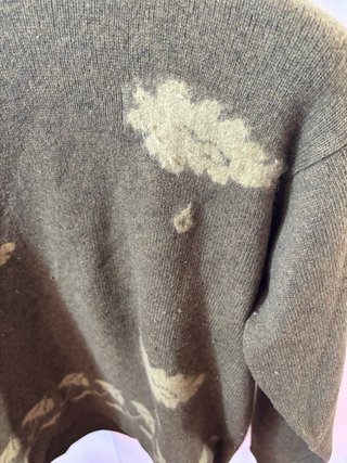 Maglione donna misto angora verde