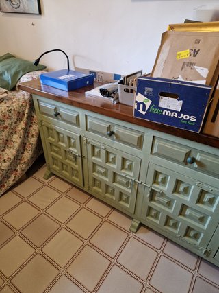 Mueble Castellano Restaurado Madera
