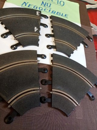 Scalextric 4 curvas interior R1 LEER DESCRIPCIÓN