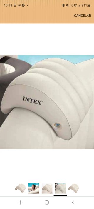 Bandeja Intex para spa con luces LED  mas soporte