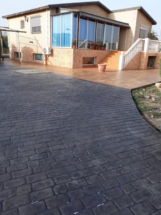 Hormigón impreso para exteriores