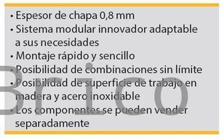 Conjunto Taller 7 Módulos S/Madera Alyco